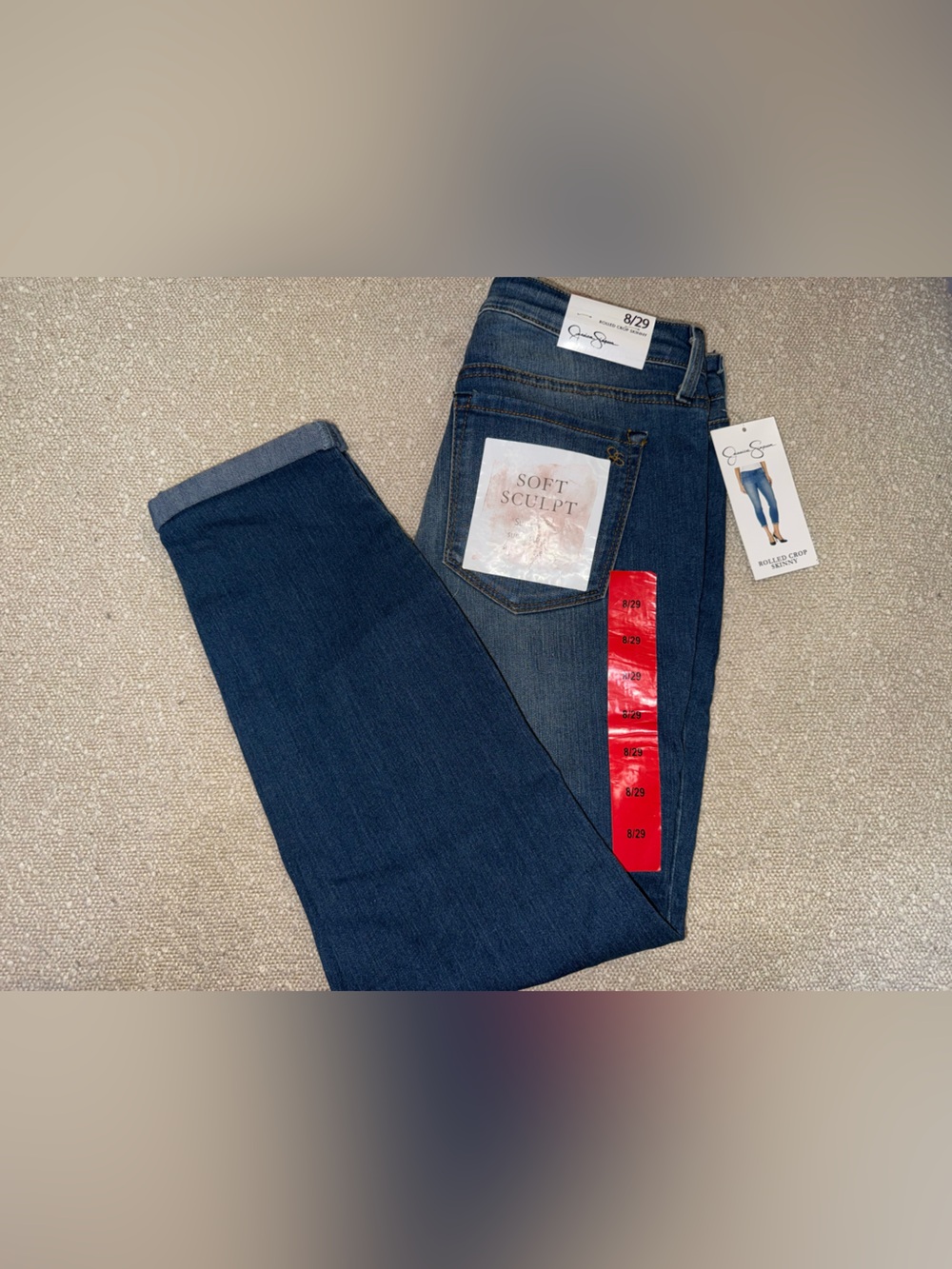 Jessica Simpson Dark Blue Slim Straight Men’s Jeans